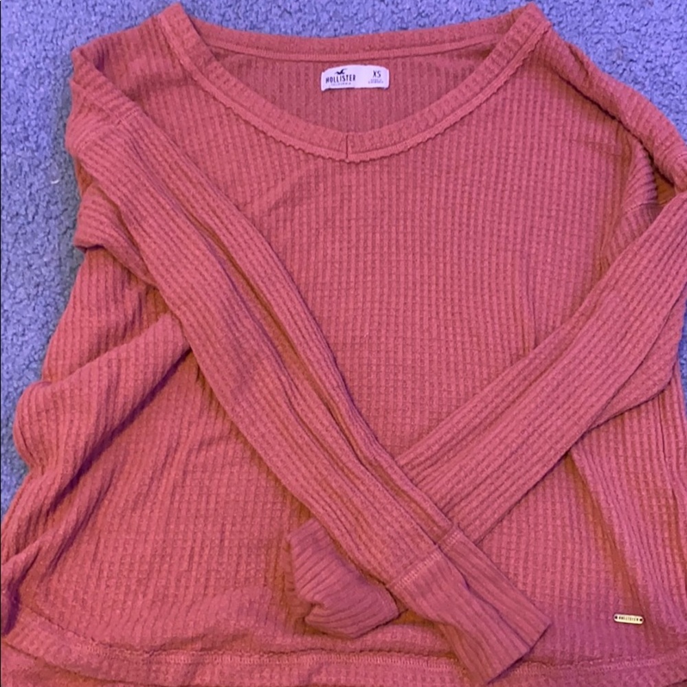 Long Sleeve Cute v-neck top